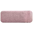 Ręcznik do rąk 70x140 cm bawełniany kolor ciemnoróżowy z welwetową bordiurą 500 g/m2 DAMLA