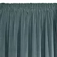 Zasłona jasnoniebieska z grubszego miękkiego welwetu 140x270 cm taśma - KRISTI