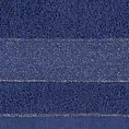 Ręcznik do rąk 30x50 cm bawełniany kolor granatowy z ozdobną bordiurą 500 g/m2 NESSY