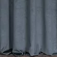 Zasłona szyta na taśmie 8 cm ciemnoniebieska z grubej, matowej tkaniny welwetowej o gramaturze 380g/m2