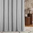 Zasłona szyta na taśmie fala popielato jasnopopielata z dwustronnej tkaniny zaciemniającej 100% blackout, o strukturze weluru