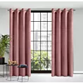 Zasłona welwetowa ciemnoróżowa 140x250 cm przelotka - ROSA - Design 91