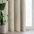 Zasłona jasnobeżowa z matowego welwetu 140x250 cm przelotka - MELANIE