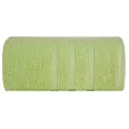 Ręcznik kąpielowy 70x140 cm bawełniany kolor jasnozielony z ozdobną bordiurą 500 g/m2 MILO