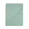 Prześcieradło gładkie z gumką 100x200 cm z satyny bawełnianej kolor miętowy 125 g/m2 NOVA 3