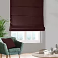 Roleta rzymska bordowa z miękkiej tkaniny o welurowej strukturze