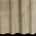 Zasłona welwetowa jasnobeżowa, troczek w zestawie 140x270 cm przelotka - ANTARA