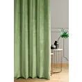 Zasłona szyta na taśmie 5 cm WALDO jasnozielona ze szlachetnej grubej tkaniny welwetowej o gramaturze 400g/m2