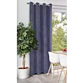 Zasłona granatowa o strukturze sztruksu 140x250 przelotka - JULIE