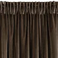Zasłona brązowa z ekskluzywnego aksamitnego welwetu 290 g/m2 140x270 cm taśma - VILLA