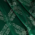 Roleta rzymska zielona z tkaniny welwetowej z geometrycznym błyszczącym nadrukiem
