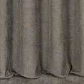 Zasłona szyta na taśmie 5 cm ciemnobrązowa z miękkiej w dotyku tkaniny szenilowej