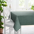 Obrus szyty miętowy z tkaniny bukla z efektem melanżu