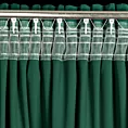 Zasłona butelkowa zieleń z matowego welwetu 140x270 cm taśma - MELANIE