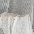 Tkanina firanowa siateczka z delikatnym połyskiem, wykończona obciążnikiem