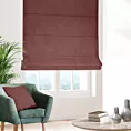 Roleta rzymska ciemnoróżowa z miękkiej tkaniny welwetowej