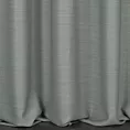 Zasłona szyta na taśmie 5 cm szara z miękkiej tkaniny o naturalnym splocie w stylu ekologicznym