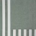 Komplet ściereczek kuchennych 2szt 50x70 cm bawełniany kolor zielony zdobionych w pasy 200 g/m2 KARIN