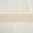 Ręcznik kąpielowy 70x140 cm bawełniany kolor jasnokremowy zdobiony paseczkami przeszywanymi błyszczącą nicią 500 g/m2 LILA