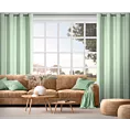 Zasłona jasnozielona z matowej gładkiej tkaniny 140x250 cm przelotka - RITA