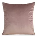 Poszewka na poduszkę 45x45 cm welwetowa, gładka ciemnoróżowa o delikatnym połysku GAJA 1