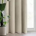 Zasłona jasnobeżowa z tkaniny welwetowej 140x250 cm przelotka - ROSA - Design 91
