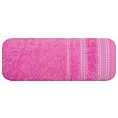 Ręcznik do rąk 30x50 cm bawełniany kolor różowy z ozdobnym stębnowaniem 500 g/m2 POLA