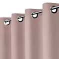 Zasłona różowa z tkaniny welurowej 560x220 cm przelotka - Dora