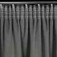 Zasłona popielata zaciemniająca o strukturalnym wzorze 130x300 cm taśma - CARLO