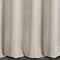 Zasłona szyta na taśmie 8 cm platynowa z tkaniny o szenilowej strukturze