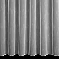 Tkanina firanowa z efektem deszczyku w dyskretne pionowe prążki zakończona szwem obciążającym