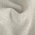 Zasłona szyta na taśmie 8 cm kremowa z tkaniny o grubym splocie i efektem melanżu