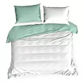 Pościel 180x200 cm bawełniana kolor biały, miętowy dwustronna NOVA 3