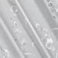 Firana z lekkiej etaminy zdobiona subtelnym kwiatowym wzorem 140x250 cm przelotka ISABEL