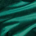 Zasłona szyta na taśmie fala ENYA ciemnozielona z miękkiej półmatowej tkaniny welwetowej