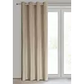 Zasłona welwetowa beżowa z kryształkami 140x250 cm przelotka - ARIADNA