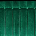 Zasłona ciemnozielona z welwetowej tkaniny zdobiona głębokimi fałdami i guzikami 85x250 cm (wymiar podany na gotowo) szelki - ALITA