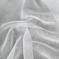 Firana szyta na taśmie 5 cm biała z matowej etaminy o naturalnym splocie