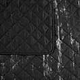 Narzuta czarno, srebrna 220x240 cm zdobiona przecieranym wzorem i pikowana metodą hot press BLINK 1 Design 91