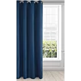 Zasłona ciemnoniebieska, matowa 140x250 cm przelotka - TRIS