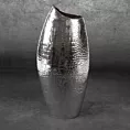 Wazon dekoracyjny ERNA z dolomitu srebrny