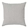 Poszewka szyta STYLE popielata o naturalnym charakterze, z widocznym, ozdobnym splotem
