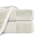 Ręcznik do rąk 30x50 cm bawełniany kolor kremowy z bordiurą z weluru 500 g/m2 LUCY