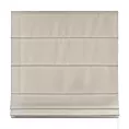 Roleta rzymska beżowa z gładkiej tkaniny zaciemniającej typu dimout