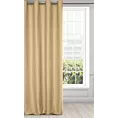 Zasłona beżowa z tkaniny zamszowej 140x250 przelotka - ADA