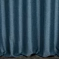 Zasłona szyta na taśmie 5 cm turkusowa z miękkiej tkaniny z efektem melanżu