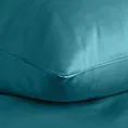Pościel 160x200 cm gładka z satyny bawełnianej kolor turkusowy DINA Diva Line