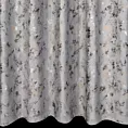 Zasłona welwetowa srebrno, szampańska z nadrukiem metalicznym 140x270 cm taśma - MARIELA