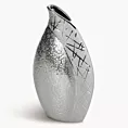 Wazon ceramiczny ALIRA łączący strukturalną powierzchnie z lśniącym wzorem