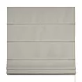 Roleta rzymska srebrna z miękkiej tkaniny o welurowej strukturze